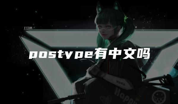 postype有中文吗