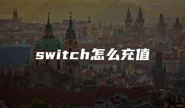 switch怎么充值