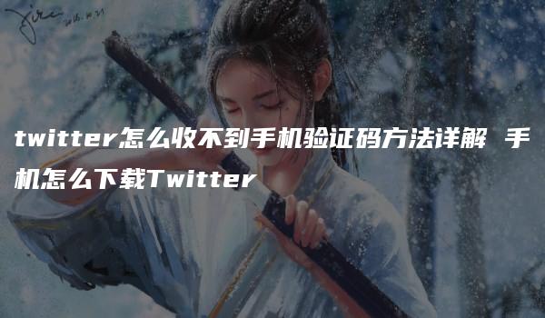 twitter怎么收不到手机验证码方法详解 手机怎么下载Twitter