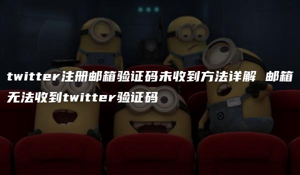 twitter注册邮箱验证码未收到方法详解 邮箱无法收到twitter验证码