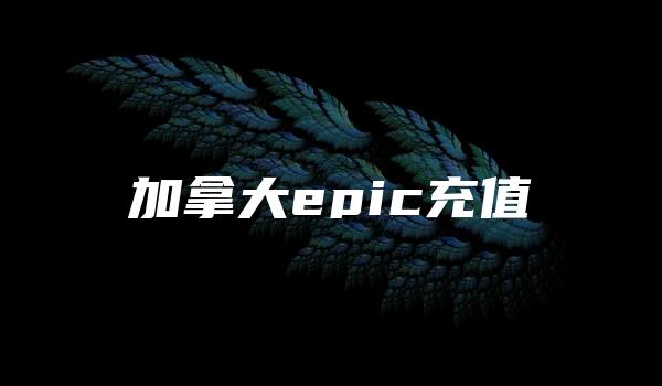 加拿大epic充值