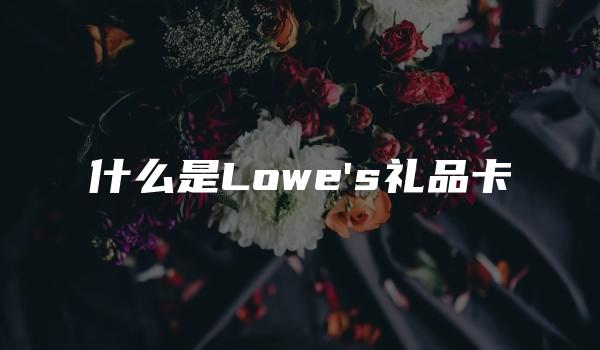 什么是Lowe