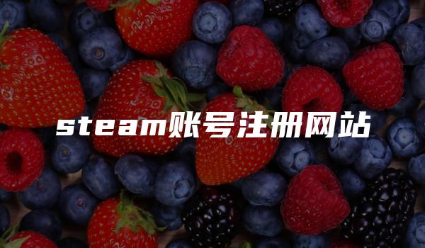 steam账号注册网站