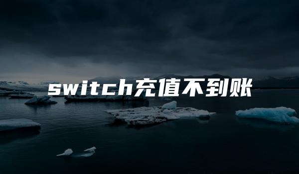 switch充值不到账