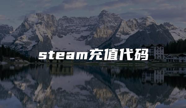 steam充值代码