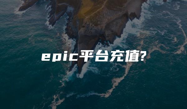 epic平台充值?