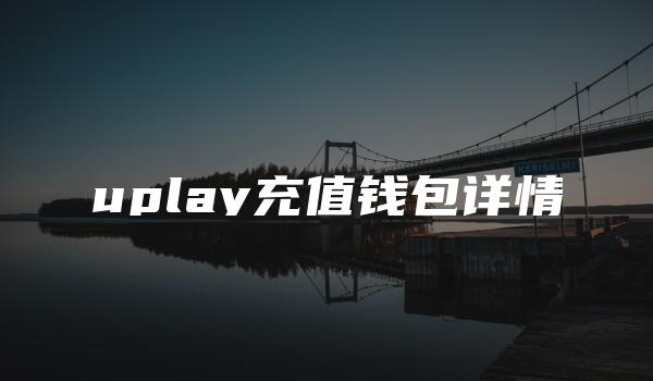 uplay充值钱包详情