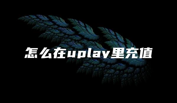 怎么在uplay里充值