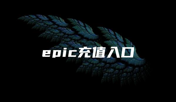 epic充值入口