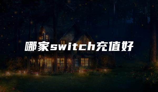 哪家switch充值好