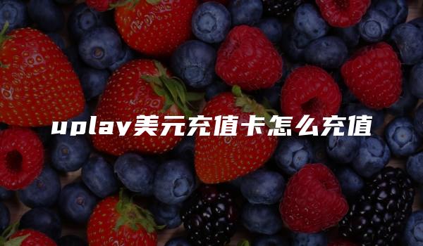 uplay美元充值卡怎么充值