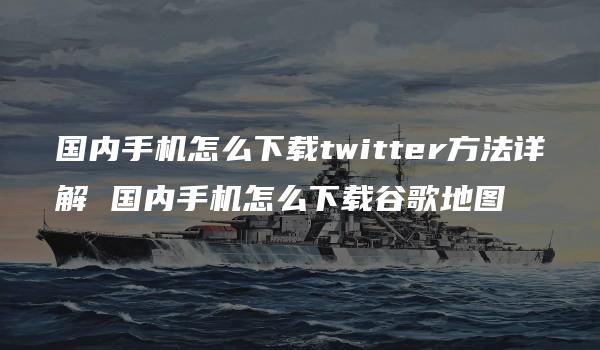 国内手机怎么下载twitter方法详解 国内手机怎么下载谷歌地图