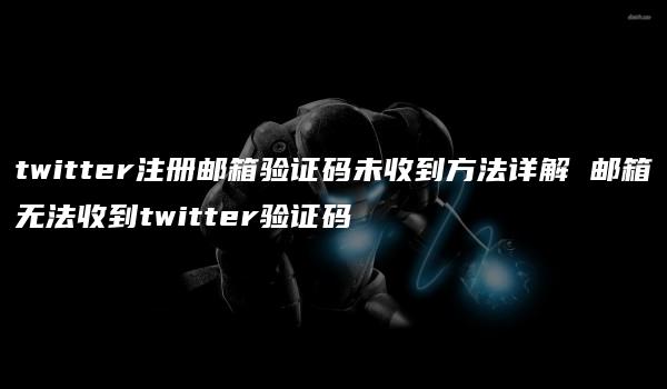 twitter注册邮箱验证码未收到方法详解 邮箱无法收到twitter验证码