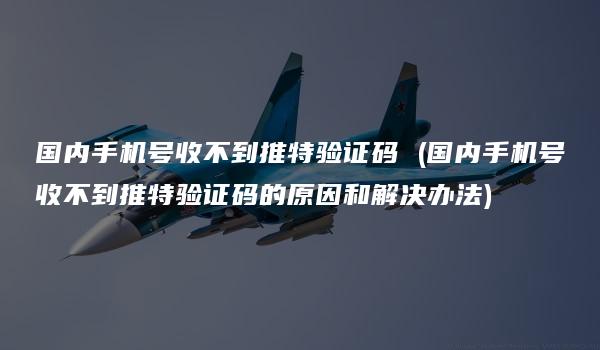 国内手机号收不到推特验证码 (国内手机号收不到推特验证码的原因和解决办法)