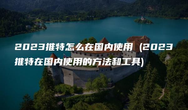 2023推特怎么在国内使用 (2023推特在国内使用的方法和工具)